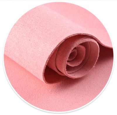 China Waterproof Synthetic PU Microfiber Suede Fabric 0.6mm Suede Fabric Suede Leather Microfiber Fabric for sale