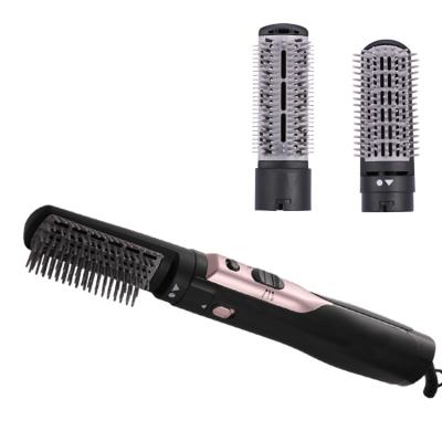 China Other Electric Hair Comb Hot Blower With 2pcs Interchangeable Brush Head Hair Dryer Straightener 2 In 1 One Stage Hot Airbrush for sale