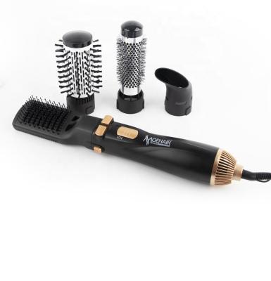 China Multifunctional Hot In1 Paddle OEM 4 Airbrush Curling Straightener Frizzy Hair Styler Automatic Rotating Electric Hair Combs for sale