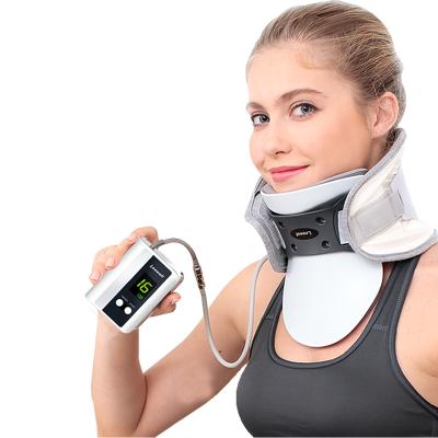 China Adjustable Neck Pain Relief Cervical Traction Neck Support And Collar For Home Traction Spine Support for sale