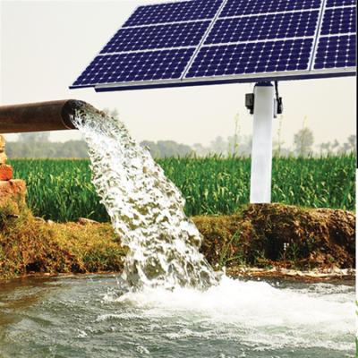 China Agricultural irrigation direct factory sale 100 meter head solar water pump system solar pump submersible solar water pump for agriculture deep well for sale