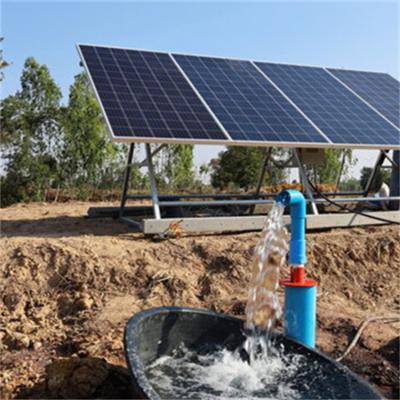 China Agricultural irrigation Complete borehole DC  high quality high pressure 5hp 10hp 20hp submersible solar pump water pump for farm agriculture irrigator for sale