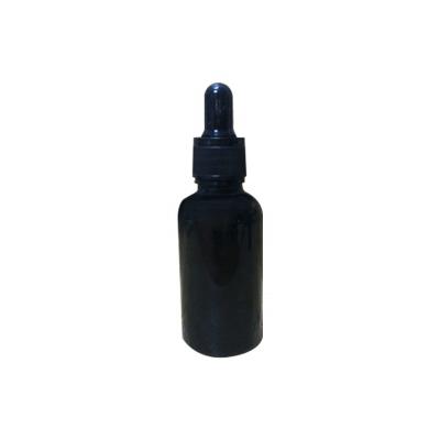 China Luxury OEM 50ml Matte Black Beard Oil Glass Bottle Dropper Bottle Brands Essential Oil Bottle for sale