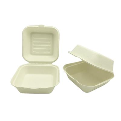 China Hot selling disposable sugarcane container for hotel and restaurant disposable food take away box bagasse for sale