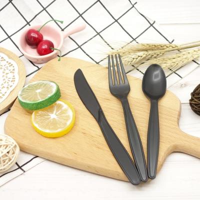 China PLA Bio-Plastic Cutlery Disposable Eco-Friendly Disposable Cornstarch Cutlery Eco-Friendly Compostable Bio-Based Cutlery Spoon Plastic for sale