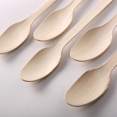 China Bulk Dispoasble Spoons Bundle Eko Wooden Disposable Cutlery for sale