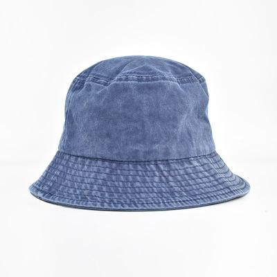 China Best Selling Summer Fashion Sports Wear Bucket Hat Sun-protective Casual Hats Breathable Unisex Solid Color Denim Bucket Hats for sale