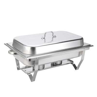 China Stainless steel 201 Chafing dish electrolytic of the surface craft chafing dish Stainless Steel Chafing dish for sale