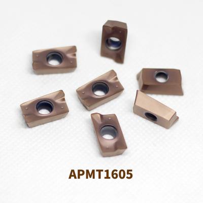 China Solid RLD APMT1605 Steel Tungsten Carbide Inserts With Coating CNC Milling Cutter For Hardened Steel for sale