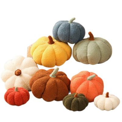 China New Design Soft Green Pumpkin Plants Plush Stuffed Toys Home Decor Potted Pumpkin for sale