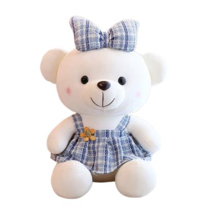 China New Factory Wholesale Soft Stuffed Animal Plush Toy Custom Wear Clothes Support Wholesale Plush Pillow Bear for sale