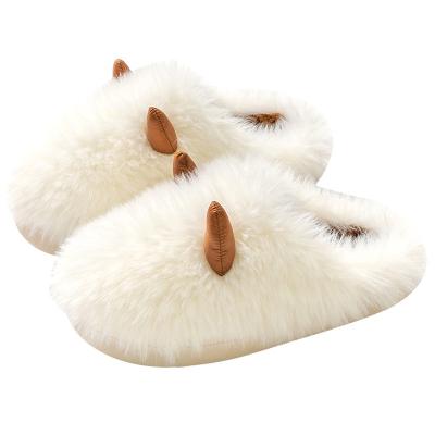 China Guarantee Soft Cute Women's Quality Plush Slippers Plush Slippers Custom Made Plush Slippers for sale