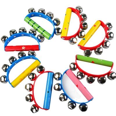 China Professional Kids Gift BABY PLAYS Noise Ring Bell Baby Rattles MADE OF WOODEN Toy Baby Rattle for Wholesales for sale