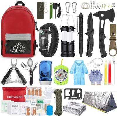 China Amazon Hot Selling 151 PCS Outdoor Traveling Outdoor Camping Hiking Tool Kit Practical Survival Wholesale Kit First Aid Emergency Tools for sale