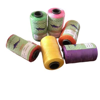 China HT0029 factory wholesale high temperature resistant 210D/12 any color polyester nylon fishing net twine for sale