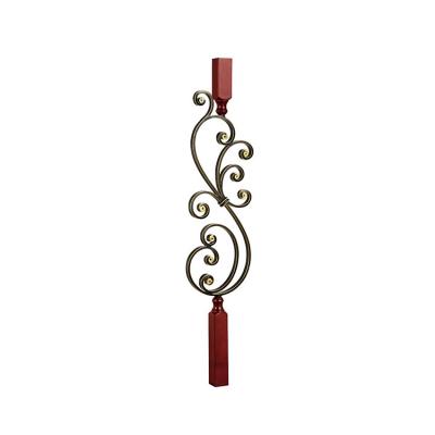 China Hot Sale Vintage Modern Staircase Balcony Decoration Decorative Wrought Iron Balusters for sale