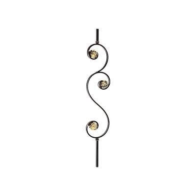 China Modern Luxury Wrought Iron Baluster Wrought Iron Pillars For Stair Railing Wrought Iron Decoration for sale