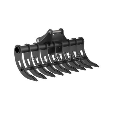 China Heavy Duty Excavator Attachment Excavator Attachment Root Rake E-RRA1-1200-S30 for sale