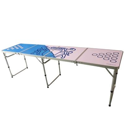 China Outdoor Table Outdoor Game Set 8' Portable Foldable Beer Pong Table for sale