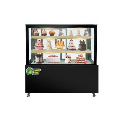 China 2021 Double-temperature cake display showcas cabinet refrigeration equipment for bakery luxury marble base for sale