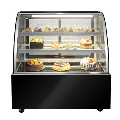 China 2021 Double-temperature refrigerated display cabinet for commercial use marble base for sale