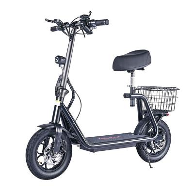 China EU Unisex UK Warehouse 12 Inch Pneumatic 500W 48V Electric Bike Scooter Off Road Self Balancing Electric Scooter With Handlebar for sale