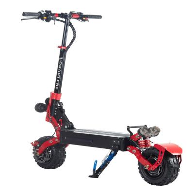 China Unisex 2400W 48V Electric Scooter 11inch 2 Wheel Lithium Battery Folding Skateboard Adult Fat Tire Electric Scooter for sale