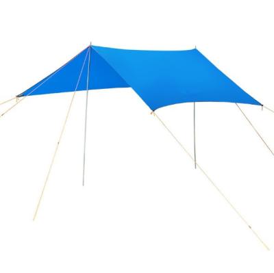 China Durable Outdoor Beach Tent Rain Canopy Fishing Picnic Camping Pergola Super Large Moisture Proof Fabric Portable Sunshade Canopy Mat for sale