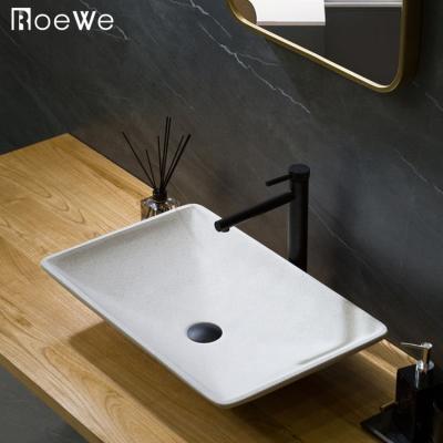 China Different color and shape for choice gray sandstone washbasin, hotel bathroom solid outdoor sink, natural style stone basin for sale