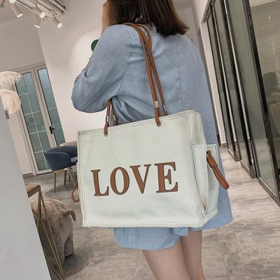 China Large fashion beach bag for women with zipper top closure handbag with handle leather tote bags for sale