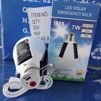 China Smart Led Garden Emergency USB Rechargeable Solar Light Bulb for sale