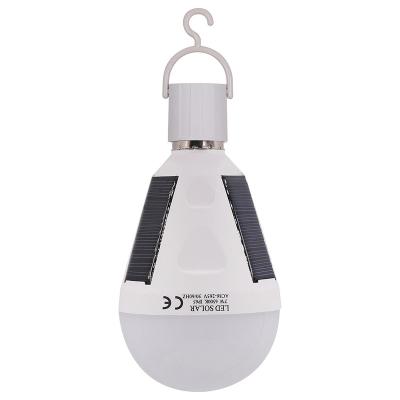 China Garden 7W 12W e27 IP65 Waterproof Portable Solar Emergency Light Bulb for sale