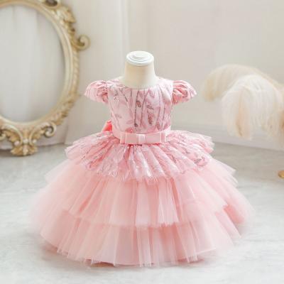 China Original Factory Customized Design Dress Fire Child Durable Princess Super In Duty Kids Washable Even Prom Dress Gowns for sale