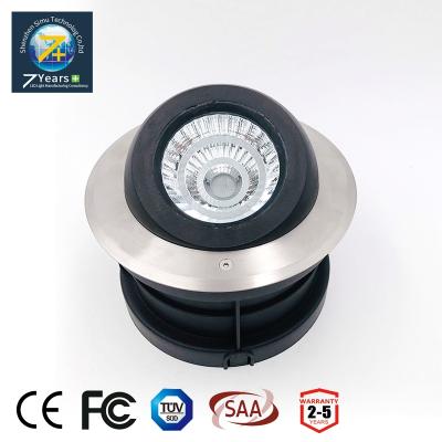 China 2018 new design aluminum alloy round inground underwater led underground cob light for outdoor garden decoration for sale