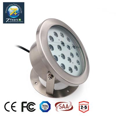 China W/WW/CW/NW/R/G/B Stainless Steel POS ip68 18w LED Underwater Pool Light for sale