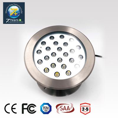 China W/WW/CW/NW/R/G/B Aluminum Alloy Swimming Pool Garden Pond Led Spot Underwater Light 24w for sale