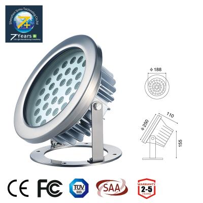 China W/WW/CW/NW/R/G/B high quality IP68 round shape 24w underwater led pool light for sale