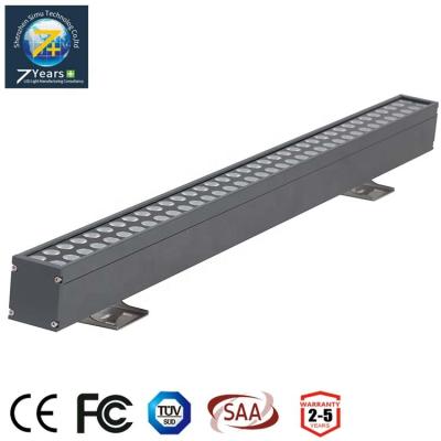 China BUILDING/WALL/OUTDOOR 72w IP65 DMX control RGB aluminum outdoor linear led wall seal light to light up wall, building for sale