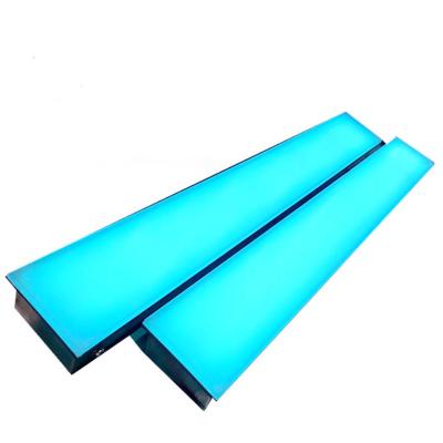 China LANDSCAPE 8 Year Factory Color Changing Thin Wall Exterior Floor Paving Rectangular Ground Cable Brick Weight Recessed Linear Light For Road for sale