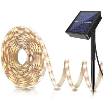 China Solar Flexible Theme Park LED Strip Light For Garden 150LED SMD2835 Flexible Lighting Ribbon Strip 8 Modes Waterproof LED Strip for sale