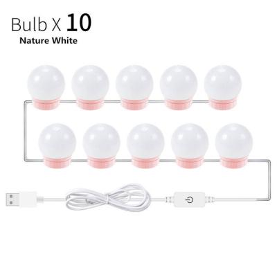 China Modern LED Wall Lamp 16W Makeup Mirror Vanity Led Bulbs Hollywood Style Led Lamp With USB Touch Switch for sale