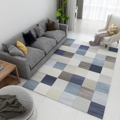 China Washable Custom Printed Living Room Floor Rug for sale