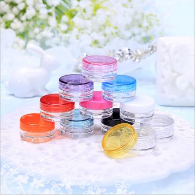 China 2g 3g 5g Picosecond Cosmetic Plastic Cream Jar Eye Cream Jar And BB Cream Jar Travel Kit for sale