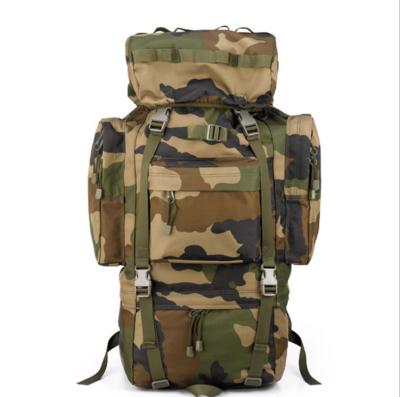 China Combat Waterproof Outdoor Military Army Camouflage Tactical Backpack With Aluminum Frame Expandable Top Bag French Camouflage for sale