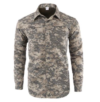 China Breathable Outdoor Sports Camping Hunting Quick Dry Easy Wash Light Weight Long Sleeves Detachable Removable Polyester Tactical Shirts for sale