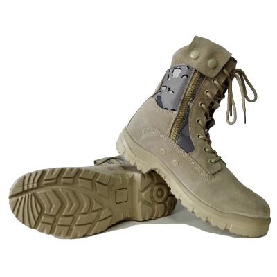 China HBA6 Anti-Smell Combat Camouflage Canvas Desert Boots Suede Genuine Leather Anti Slippery Oil Resistant Slip Resistant for sale