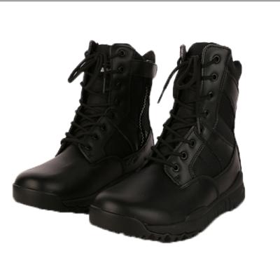 China Anti-Slippery Combat Tactical Boots Black Shark Thunder TST27 Genuine Leather Tactical Boots for sale