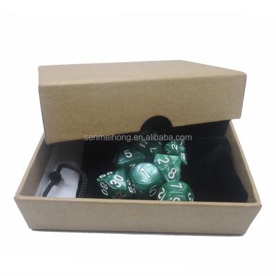 China Nontoxic. Eco-Friendly Plastic Polyhedral Game Dice Set With Customized Packaging Box For Dungeons And Dragons for sale