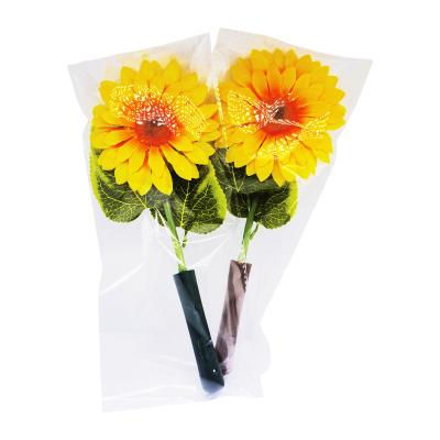 China High-end High-end Plastic Handmade Fabric and LED Sunflower Artificial Flower Stand Decoration Hand Held Flower for sale