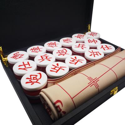 China On Sale SMH High-end Gifts Customized Acrylic Chinese Traditional Chinese Chess Board Game Xiangqi Red Chinese Dragon For Kids And Adults for sale